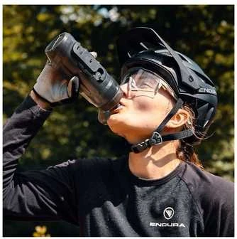 Gertuvė su laikikliu Fidlock Twist bottle 590 transparent juodas, with Fidlock logo