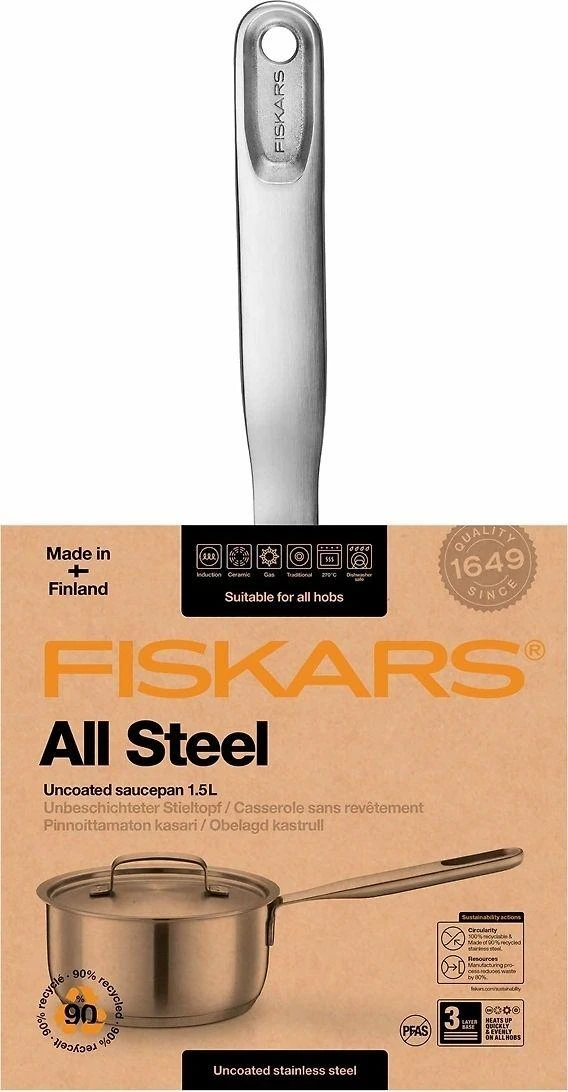 Fiskars All Steel puodas padažams 1,5L (1064750)