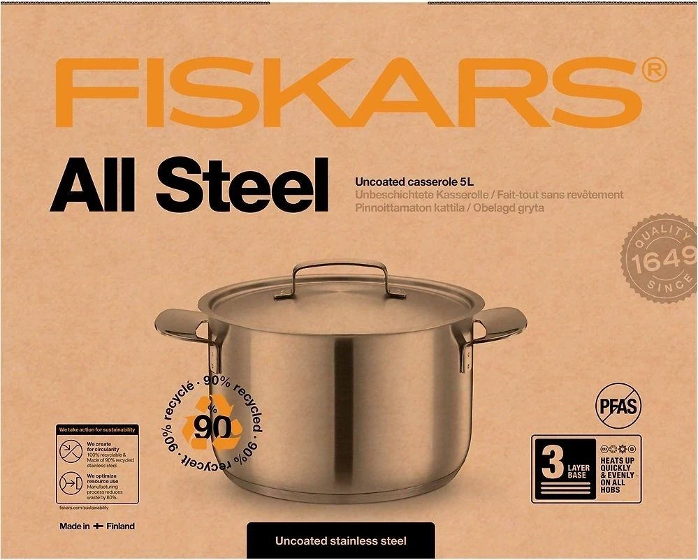 Fiskars All Steel puodas 5,0L