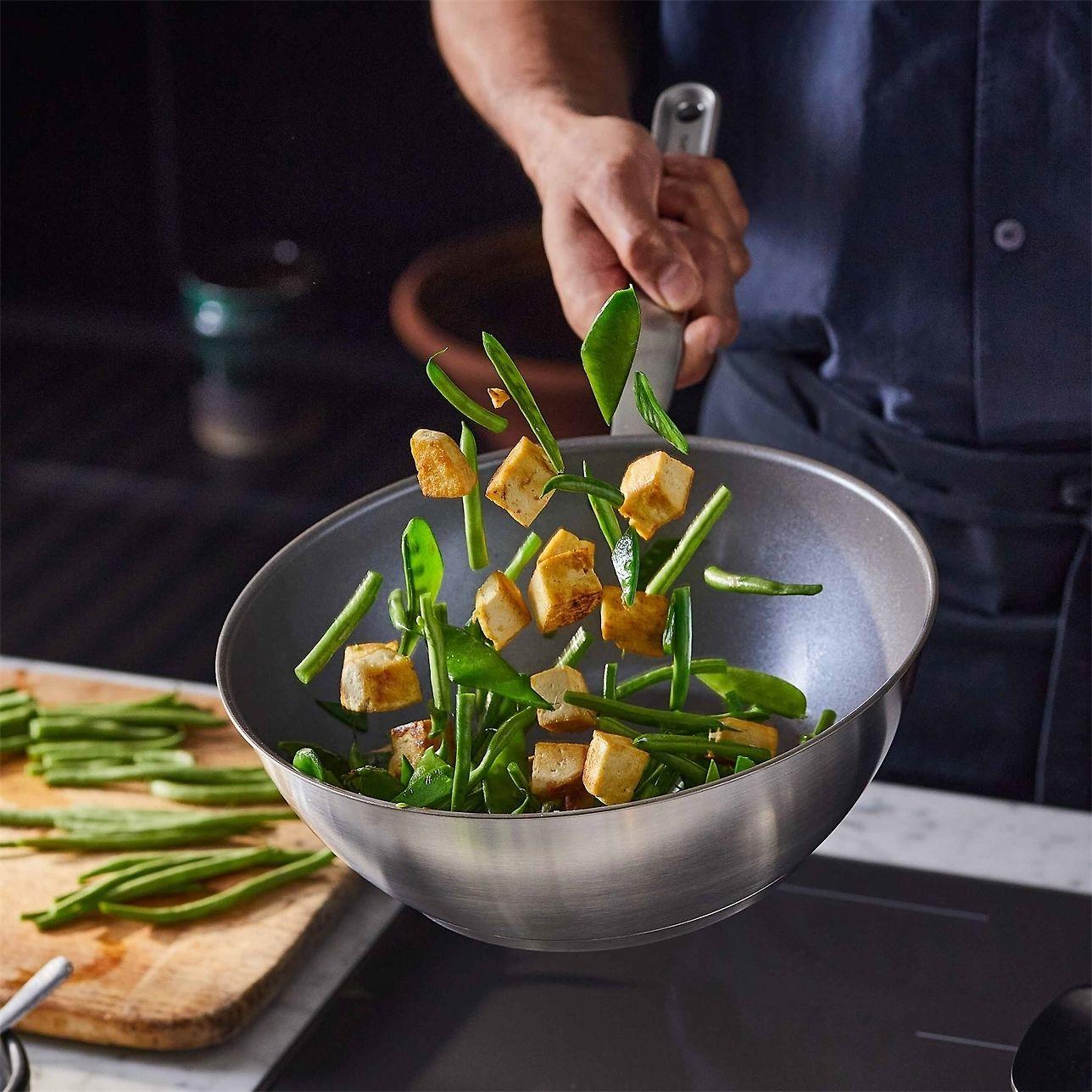 Fiskars All Steel keptuvė wok 28cm