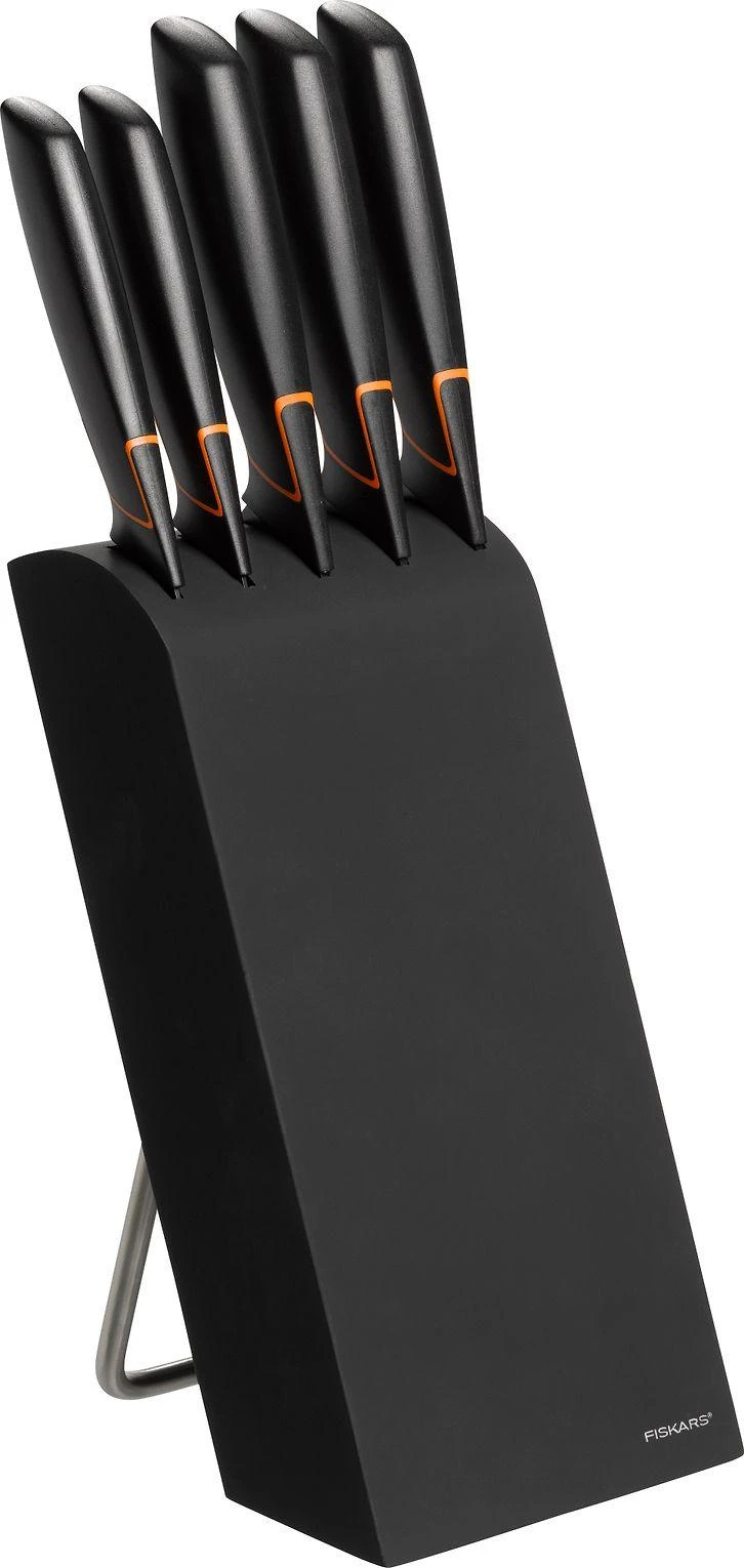 Fiskars Peilių rinkinys Edge 5 peiliai+stovas 1003099