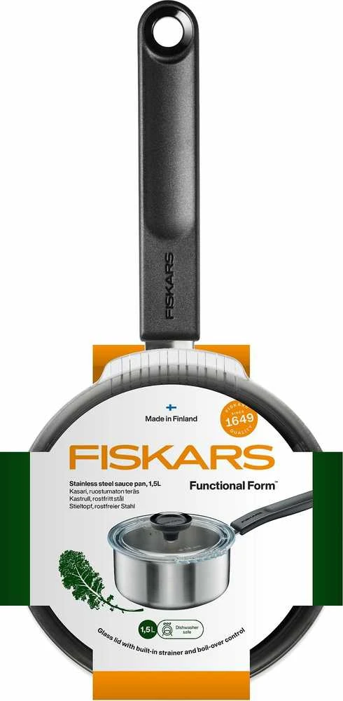 Fiskars FF puodas viena rankena 1,5L