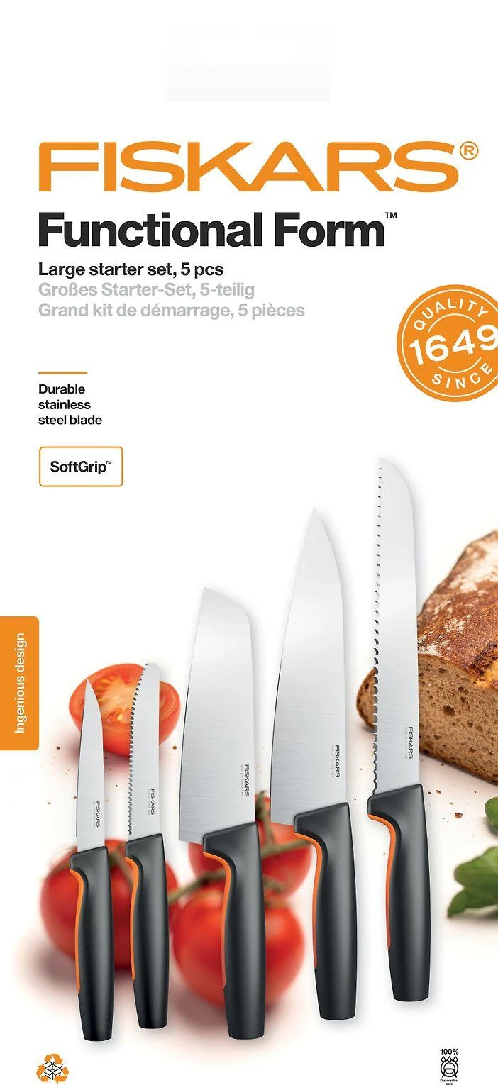Fiskars Functional Form didelis pradedančiųjų rinkinys, 5 vnt.