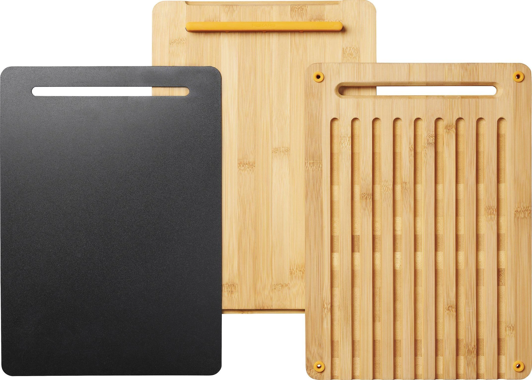 Fiskars Functional Form bambukinių pjaustymo lentelių rinkinys