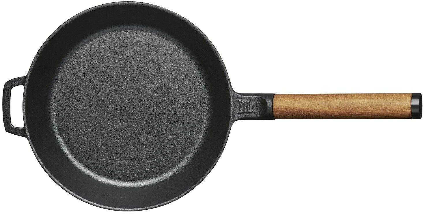 Fiskars Pan Norden Frying, Diameter 24 cm, Removable handle, Juodas