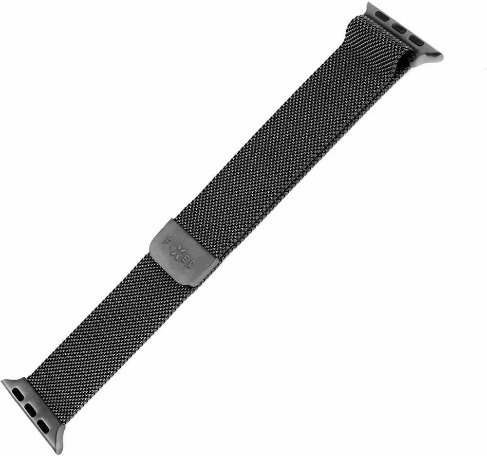 Fixed Fiksuotas | Tinklinis dirželis, skirtas „Apple Watch“ 42/44/45/46/49 mm | 42 mm, 44 mm, 45 mm, 46 mm, 49 mm | Juodas