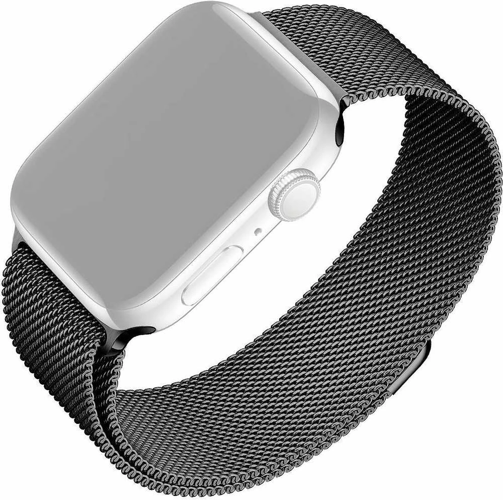 Fixed Fiksuotas | Tinklinis dirželis „Apple Watch“ 38/40/41 mm | Juodas