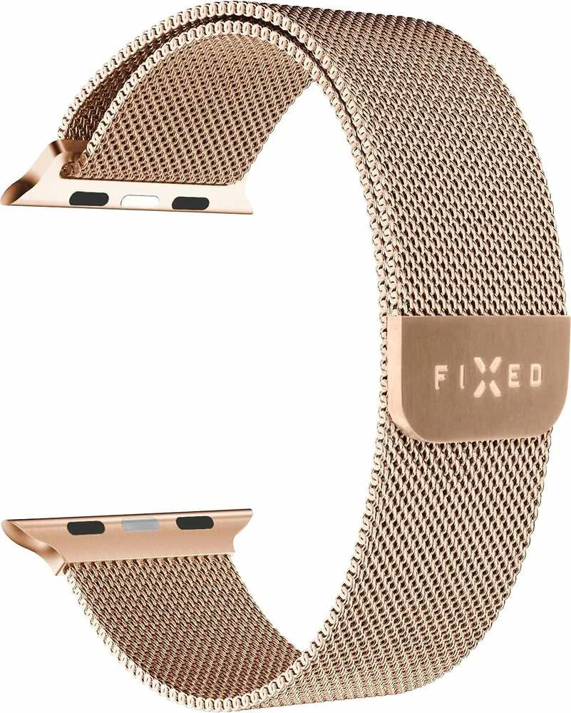 Fixed Fiksuotas | Tinklinis dirželis Apple Watch 38/40/41 mm | Rožinis auksinis