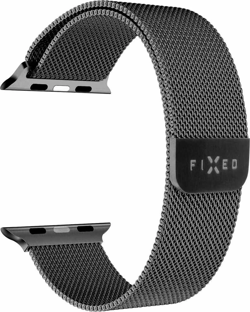 Fixed Fiksuotas | Tinklinis dirželis, skirtas „Apple Watch“ 42/44/45/46/49 mm | 42 mm, 44 mm, 45 mm, 46 mm, 49 mm | Juodas