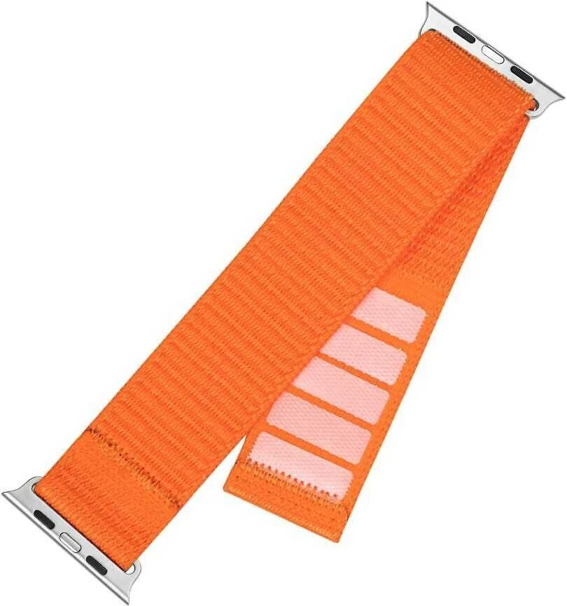 Fixed Fiksuotas | Sportiškas dirželis Apple Watch Ultra 49mm | 160-210 mm | Laikrodžio dirželis | Oranžinis | Nailonas