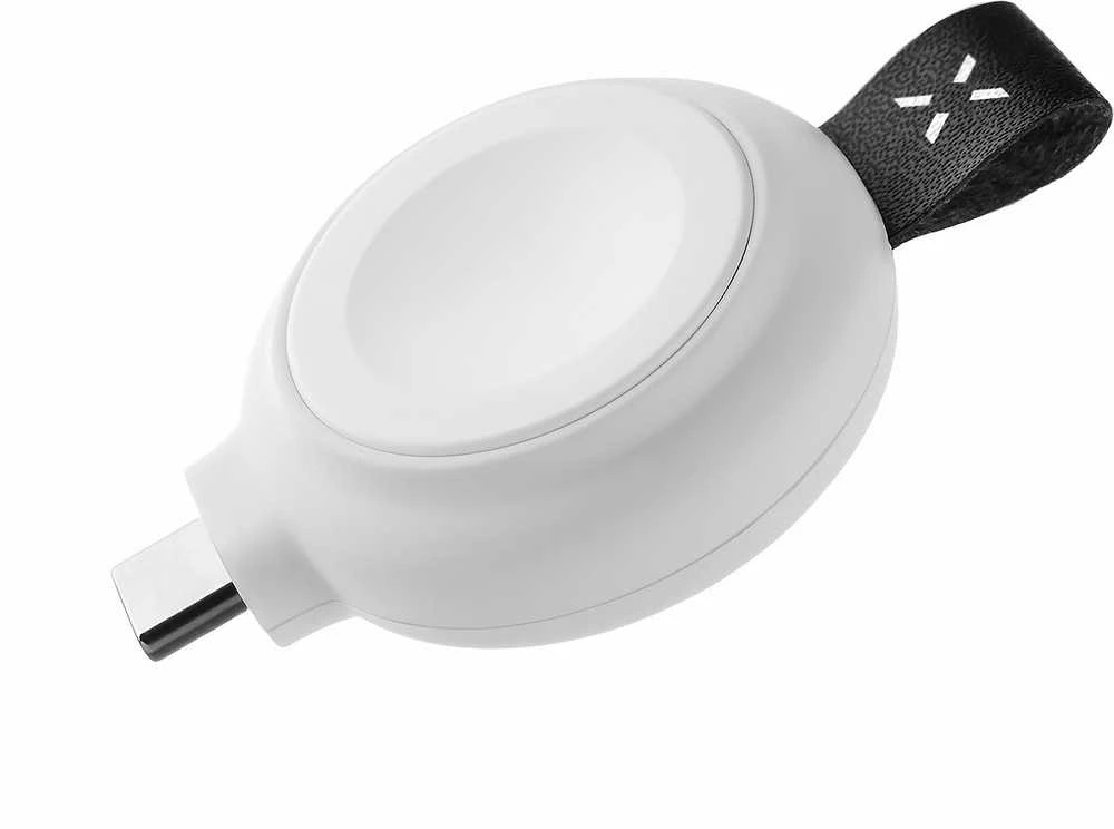 FIXED Orb Charger Apple Watch su greito įkrovimo palaikymu balta spalva