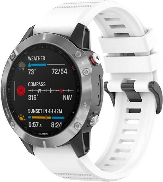 Garmin Fiksuotas „QuickFit“ silikoninis dirželis, 22 mm, baltas