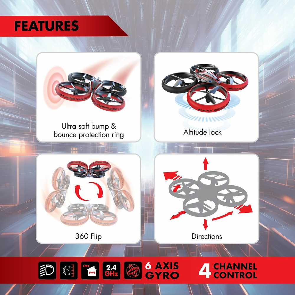 Silverlit FLYBOTIC Radijo bangomis valdomas dronas „Bumper Drone Lite“