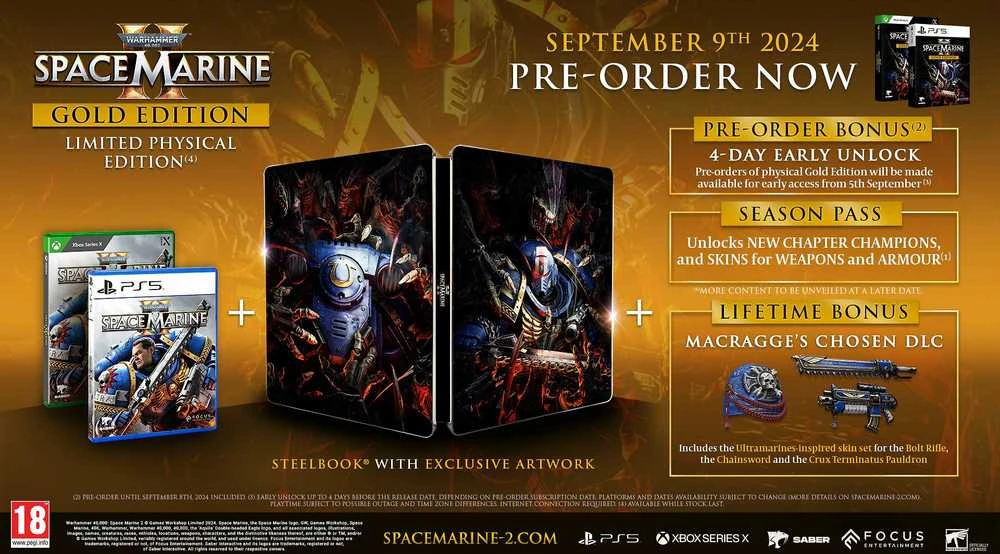 Focus Home Interactive PS5 hra Warhammer 40 000: Space Marine 2 Gold