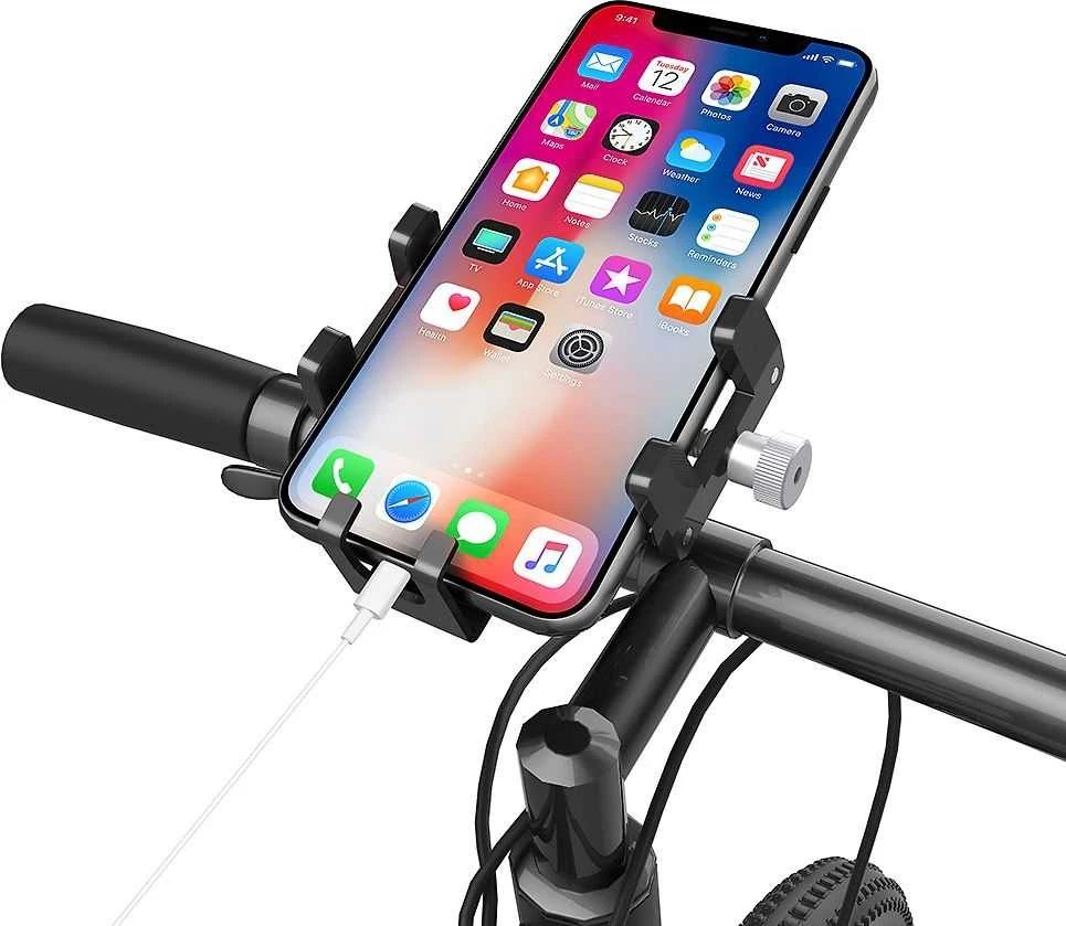 FoneKit Alumiini -polkupyöräteline, musta