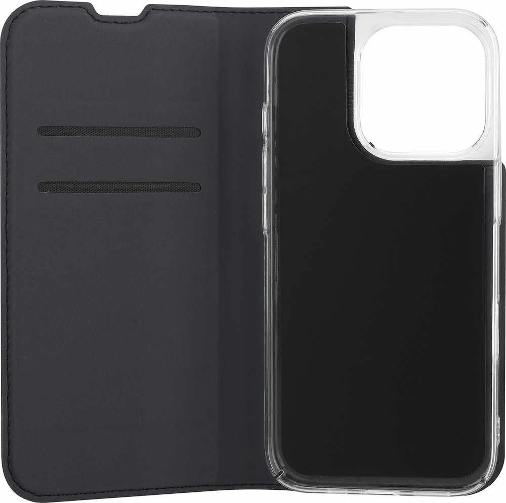 Dėklas Palmolive FoneKit BookCase -suojakotelo, iPhone 16 Pro, musta