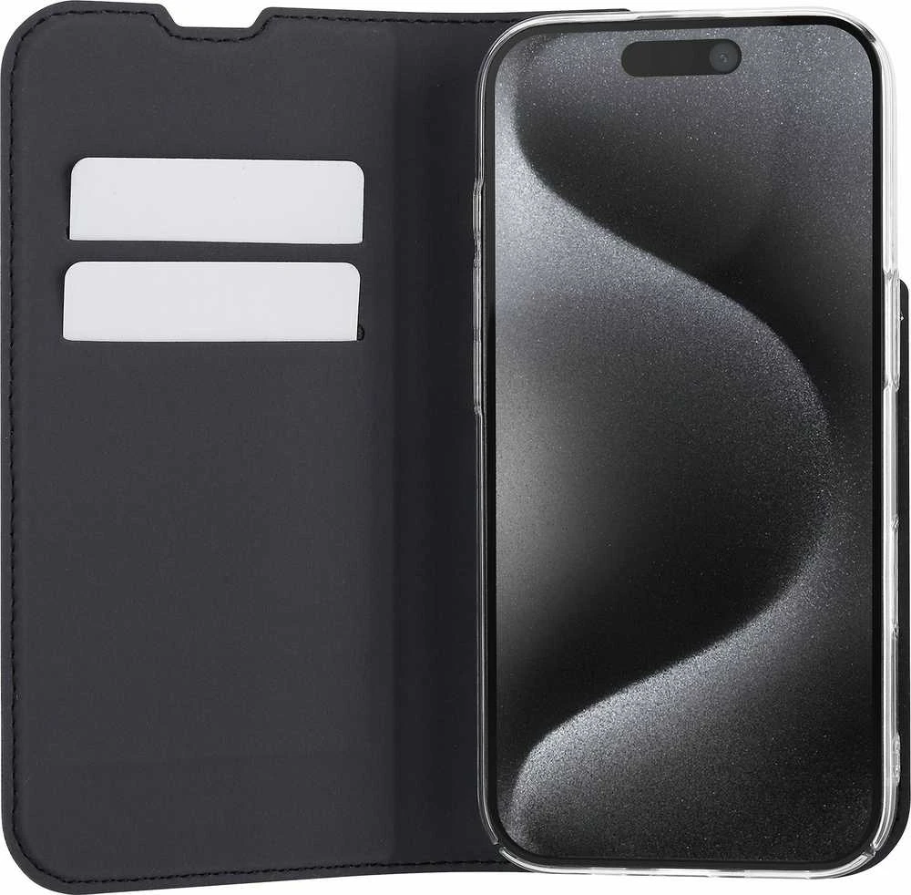 Dėklas Dedra FoneKit BookCase suojakotelo, iPhone 16 Pro Max, musta