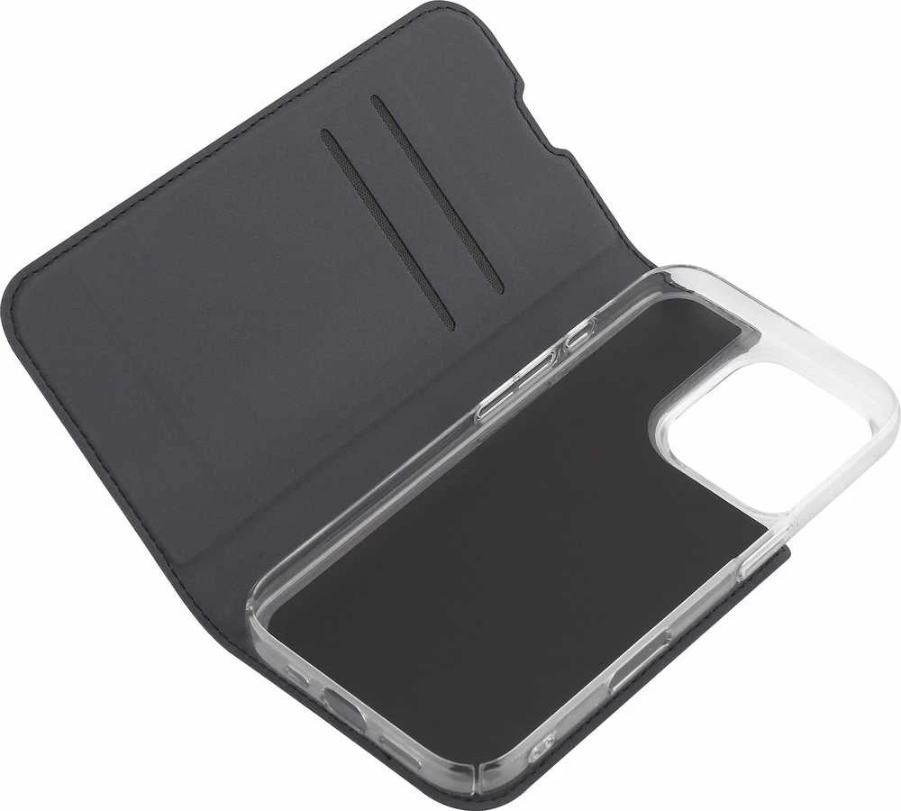 Dėklas Palmolive FoneKit BookCase -suojakotelo, iPhone 16 Pro, musta