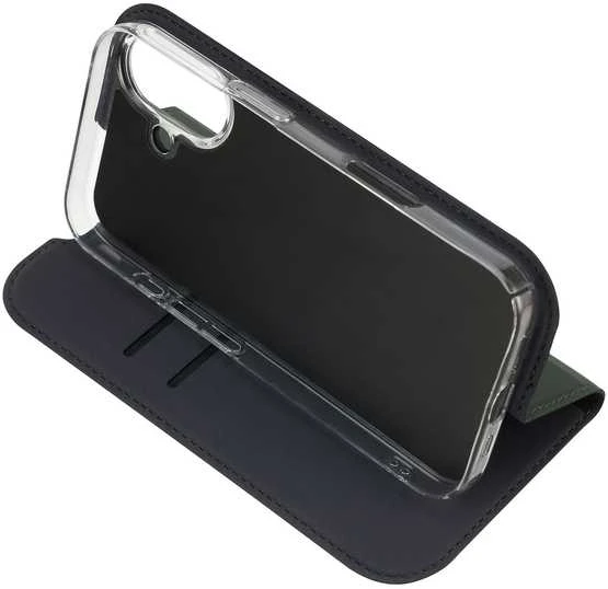 Dėklas FoneKit BookCase suojakotelo, iPhone 17, tummanvihreä