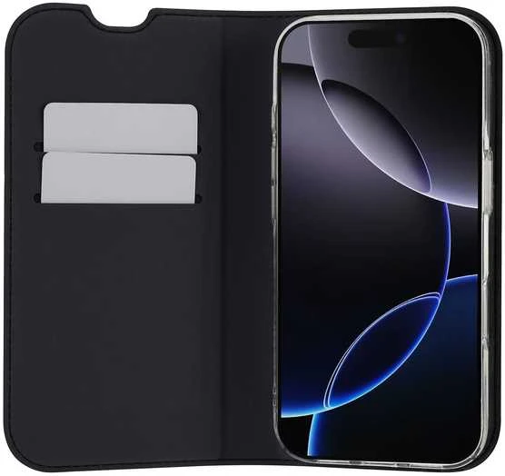 Dėklas FoneKit BookCase suojakotelo, iPhone 17 Pro Max, musta