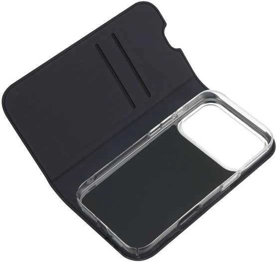 Dėklas FoneKit BookCase suojakotelo, iPhone 17 Pro Max, musta