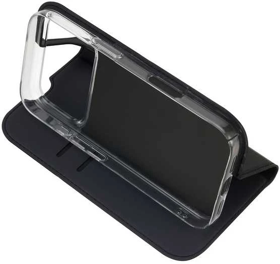 Dėklas FoneKit BookCase suojakotelo, iPhone 17 Pro Max, musta