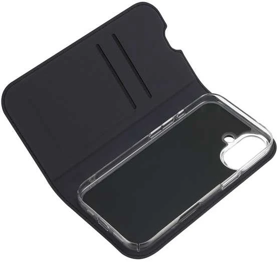 Dėklas FoneKit BookCase suojakotelo, iPhone 17, musta