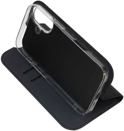 Dėklas FoneKit BookCase suojakotelo, iPhone 17, musta