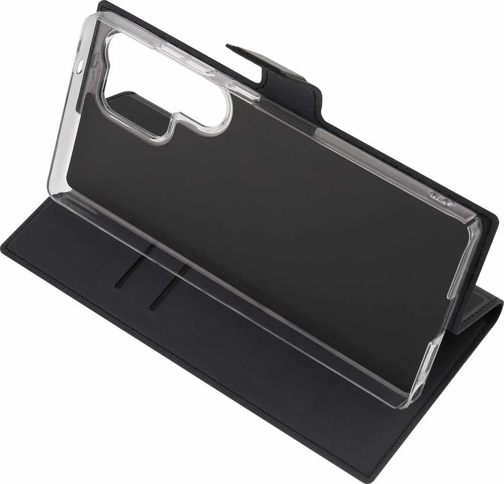 Dėklas FoneKit BookCase -suojakotelo, Samsung Galaxy S25 Ultra, musta