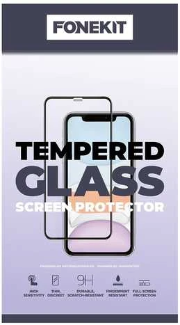 FoneKit Full Cover -panssarilasi, Samsung Galaxy S24 Ultra, musta