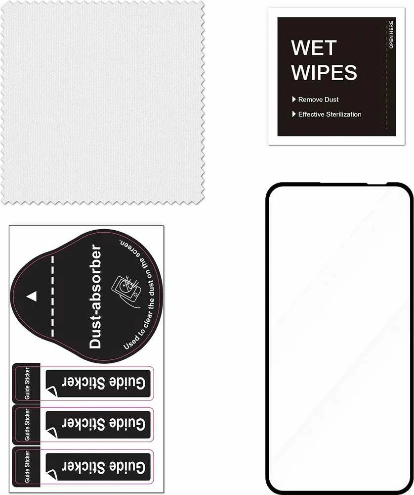 FoneKit viso dangčio grūdintas stiklas, Samsung Galaxy A54 5G / S23 FE, juodas