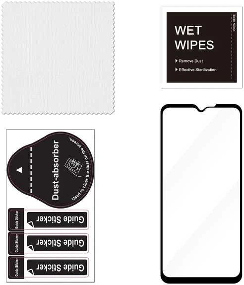 „FoneKit“ grūdintas viso ekrano apsauginis stiklas, „Samsung Galaxy XCover7“, juodas