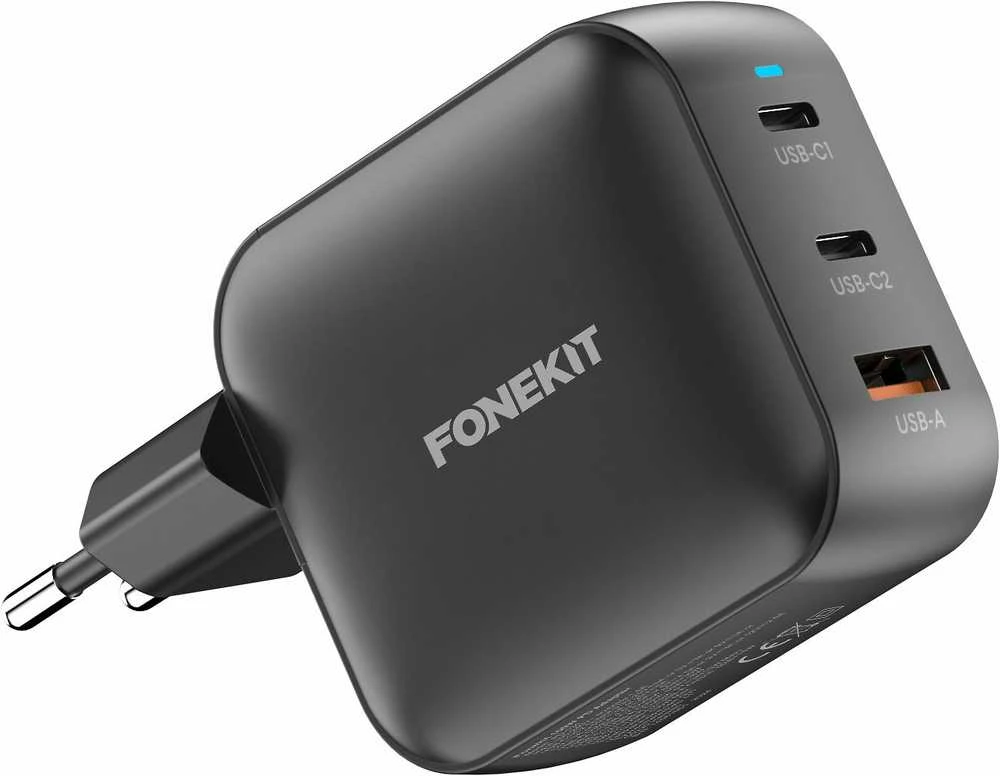 FoneKit 100W įkroviklis su trimis USB jungtimis