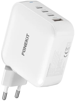 FoneKit 165W sieninis įkroviklis su keturiomis USB jungtimis