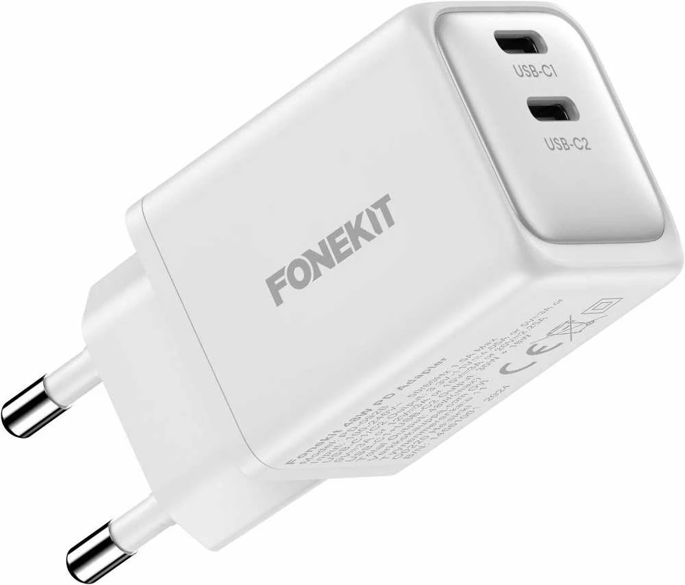 FoneKit 48W kroviklis su dviem USB-C prievadais