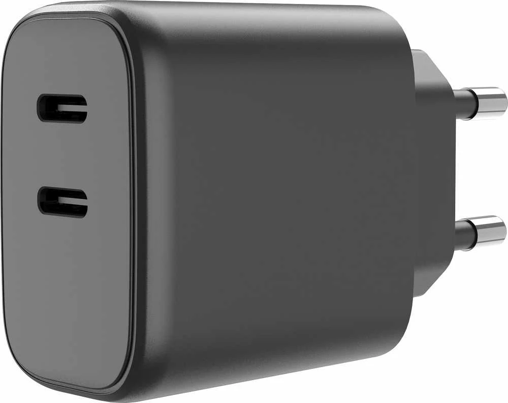 FoneKit GaN PD 65 W pikalaturi, 2 × USB-C, musta