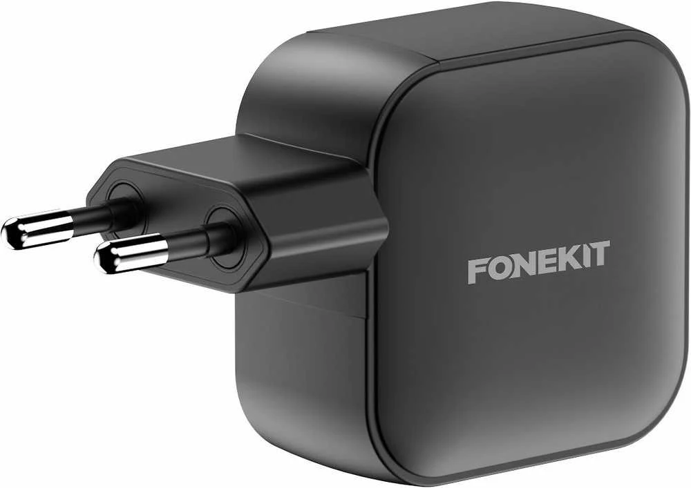 Juodas Fonekit GaN 70W tinklo įkroviklis
