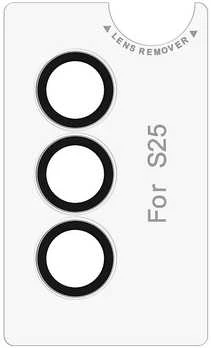 FoneKit kameran linssinsuoja, Samsung Galaxy S25, läpinäkyvä