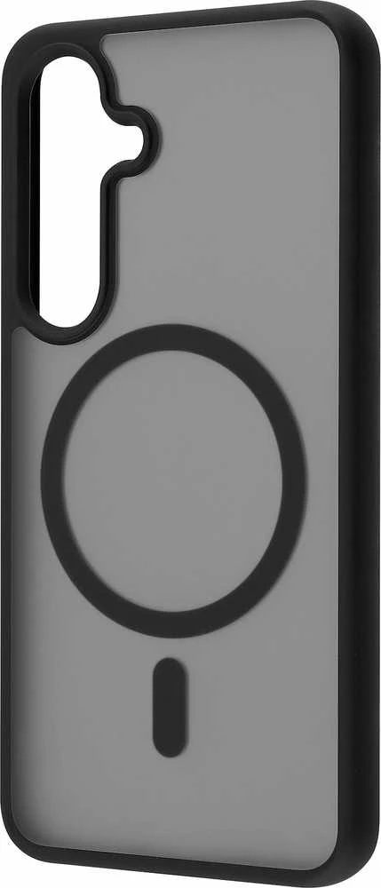 Dėklas FoneKit Magneettinen Soft Touch -suojakuori, Samsung Galaxy S25, musta/harmaa