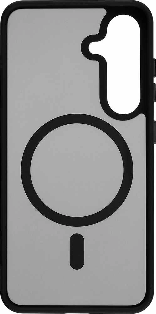 Dėklas FoneKit Magneettinen Soft Touch -suojakuori, Samsung Galaxy S25, musta/harmaa