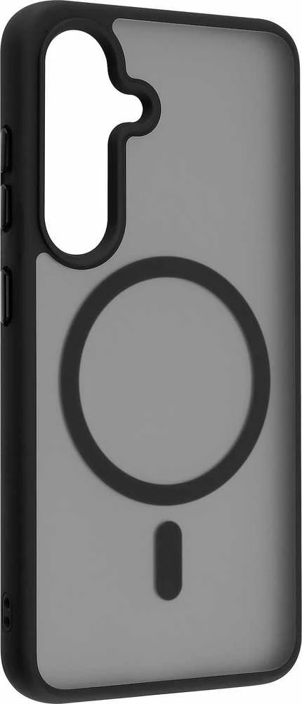 Dėklas FoneKit Magneettinen Soft Touch -suojakuori, Samsung Galaxy S25, musta/harmaa