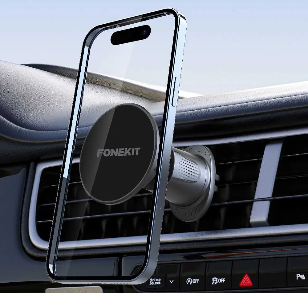 FoneKit MagSafe-yhteensopiva Air Vent -autoteline ilmastointiritilään