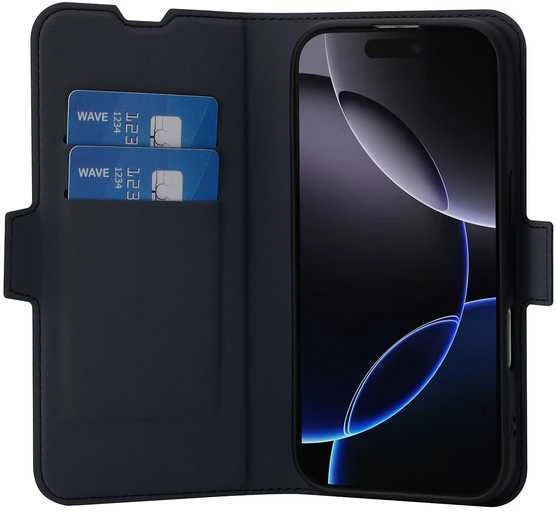 Dėklas FoneKit MagSafe BookCase suojakotelo, iPhone 17 Pro, musta