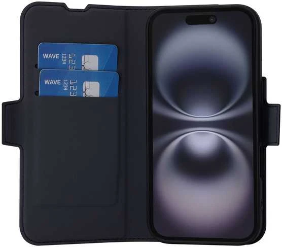 Dėklas FoneKit MagSafe BookCase suojakotelo, iPhone 17, musta