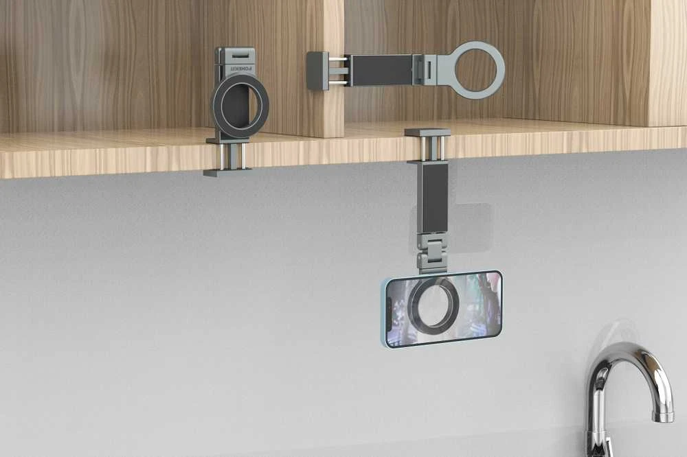 FoneKit MagSafe-yhteensopiva Desk Phone Holder puhelinteline, harmaa