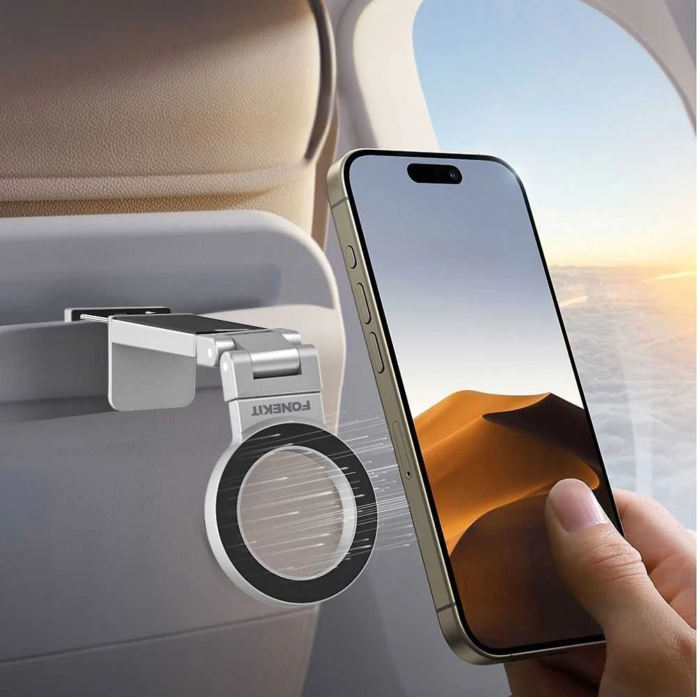 FoneKit MagSafe-yhteensopiva Desk Phone Holder puhelinteline, harmaa
