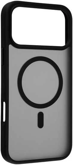 „FoneKit MagSafe Soft Touch“ apsauginis dėklas, „iPhone 17 Pro“, juodas/pilkas
