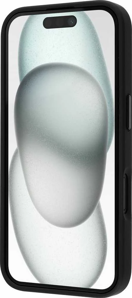 Dėklas FoneKit MagSafe Soft Touch -suojakuori, iPhone 16, musta/harmaa