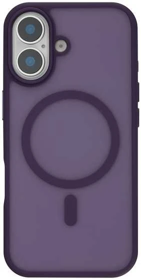 Dėklas FoneKit MagSafe Soft Touch suojakuori, iPhone 17, violetti