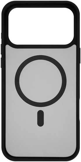 „FoneKit MagSafe Soft Touch“ apsauginis dėklas, „iPhone 17 Pro“, juodas/pilkas